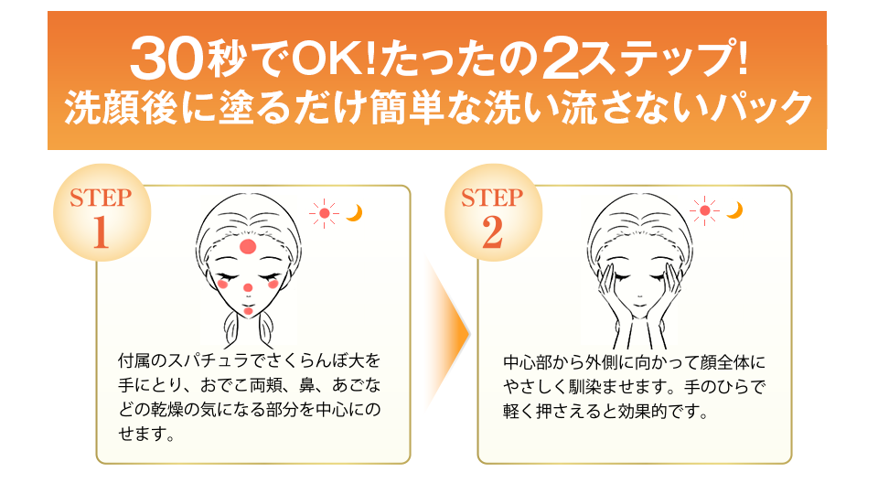 30秒でオッケー!たったの2ステップ