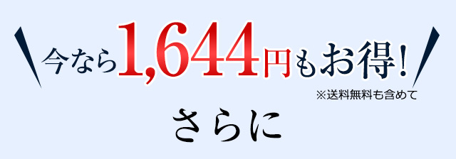 今なら1644円もお得！さらに